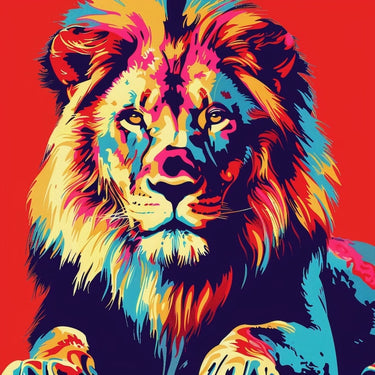 Lion Pop Art Painting